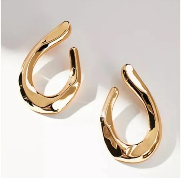 Jewelry - New! Anthropologie Gold Earrings (2001) NWOT